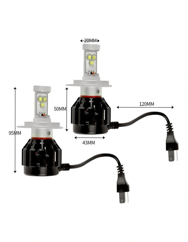 Traderight Group 4 Side Cree LED Car Headlight 160W 2500LM H4 High Low Beam Replace Xenon HID image 3