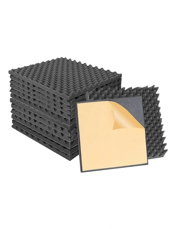 Traderight Group  14Pcs Acoustic Wall Panels Sound Absorbtion Foam Noise Wedge Tile Studio 50x50CM image 1