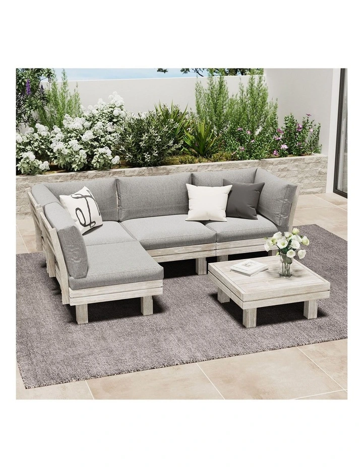 Livsip 4 Seater Outdoor Sofa Set Lounge Setting image 5