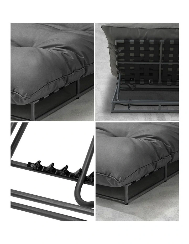 Livsip 2X Outdoor Sun Lounger Day Bed Garden Patio Furniture Setting image 7