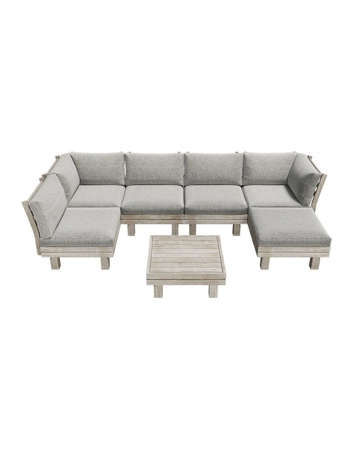 Livsip 7PCS Outdoor Modular Sofa Set Lounge Setting image 2