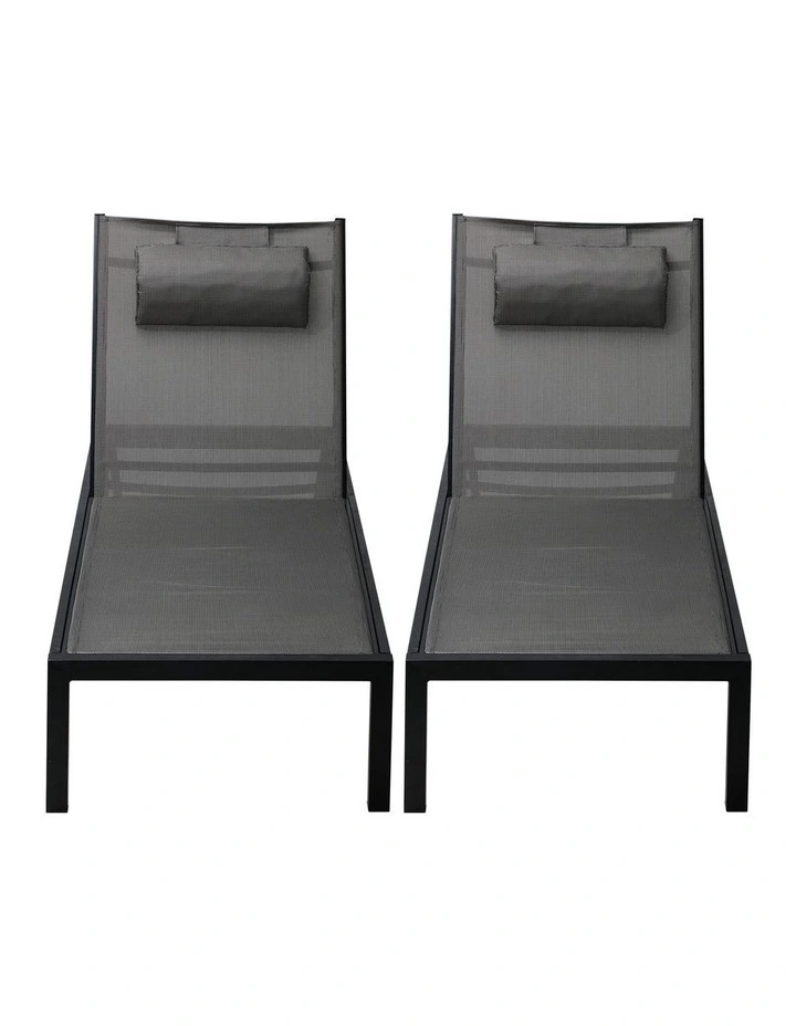 Livsip 2PCS Aluminium Outdoor Sun Lounger image 2