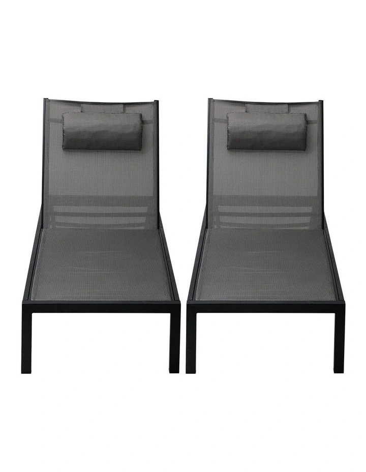 Livsip 2PCS Aluminium Outdoor Sun Lounger image 6