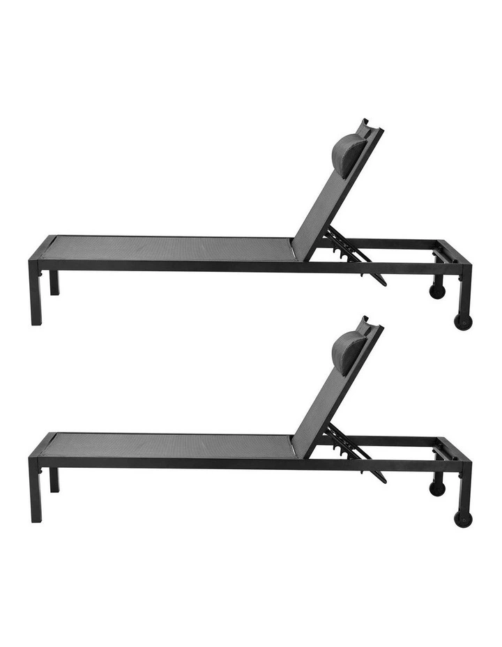 Livsip 2PCS Aluminium Outdoor Sun Lounger image 7