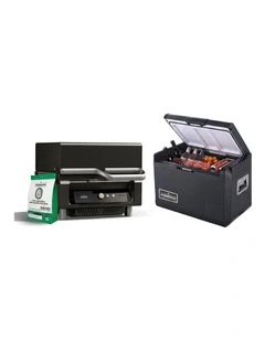 ASMOKE Essential Portable Wood Pellet Grill & 47L Mini Fridge Bundle