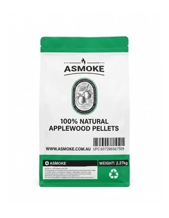 ASMOKE 100% Natural Apple Wood BBQ Smoker Pellets 2.27kg, Premium
