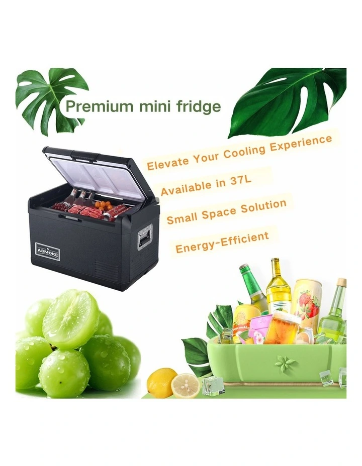 ASMOKE Family-Friendly 37L Premium Mini Fridge Digital Thermostat & image 3