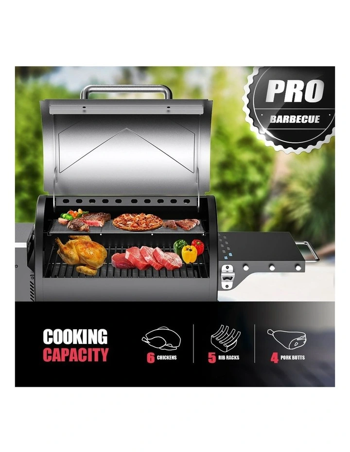 Asmoke 8-in-1 Mid-Size Wood Pellet Grill & Smoker, Digital Controller image 4
