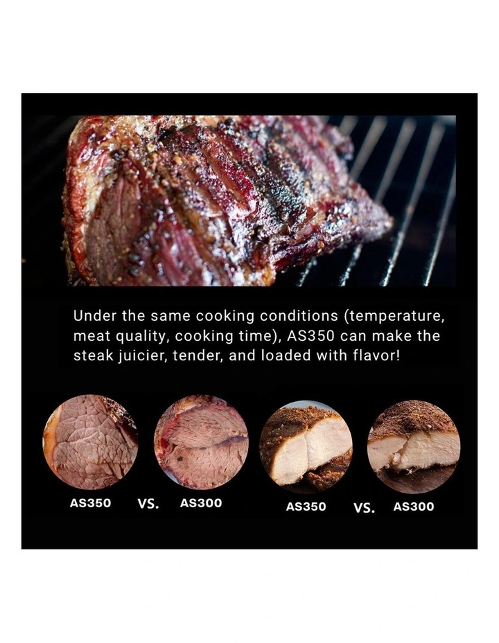 Asmoke AS350 Portable Wood Pellet Grill & Smoker, Electric, Compact Design image 2