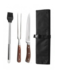 ASMOKE BBQ Knife Brush and Fork Set