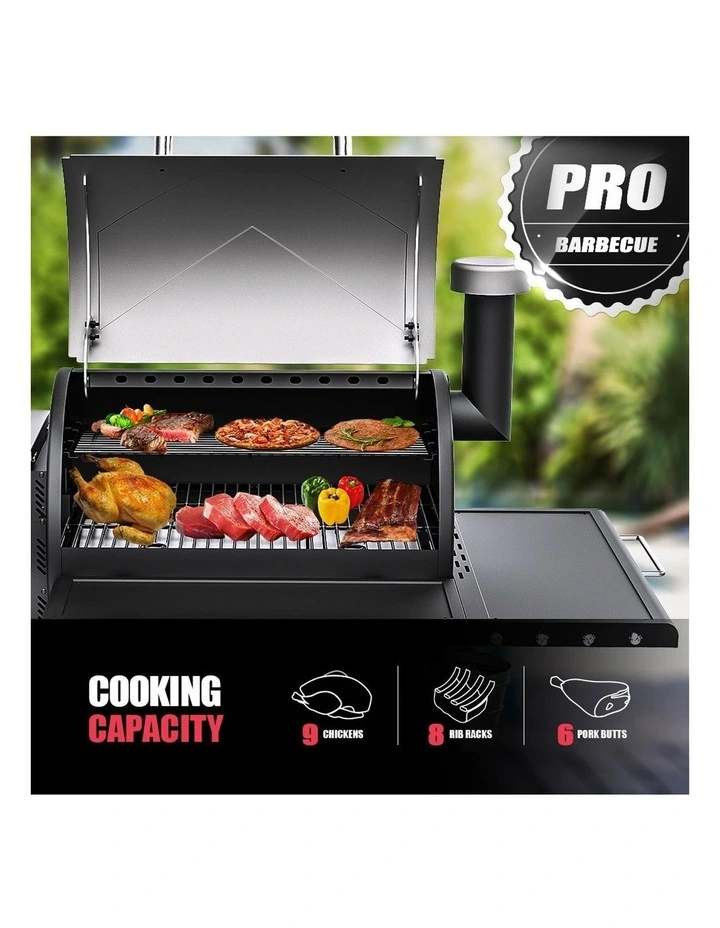 Asmoke Large Wood Pellet Grill & Smoker, Digital Control, 8-in-1 image 4