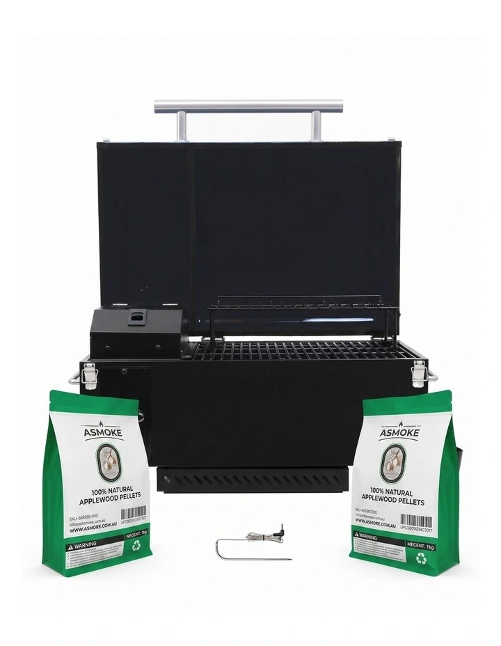 ASMOKE AS350 Portable Smart Wood Pellet Grill 2 x 20LB Wood Pellets Bundle image 1