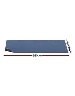 Pool Cover 500 Micron 9.5x5m Swimming Pool Solar Blanket in Blue Black