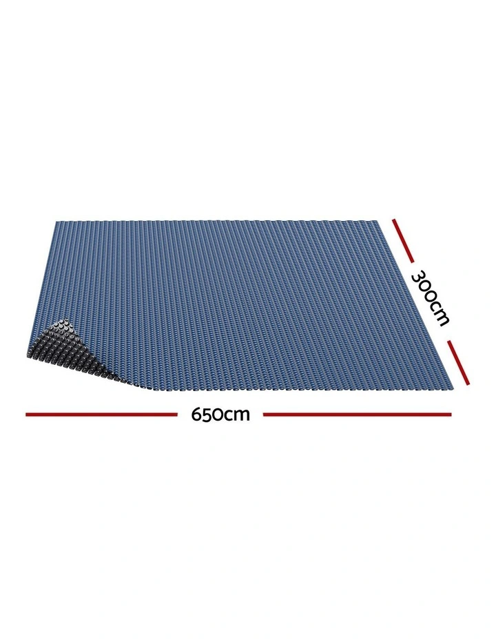 Aqua Buddy Pool Cover 500 Micron 6.5x3m Swimming Pool Solar Blanket Blue Black image 1