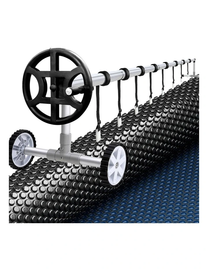 Aqua Buddy Pool Cover 500 Micron 6.5x3m w/ Roller 4m Swimming Pools Black Solar Blanket image 3
