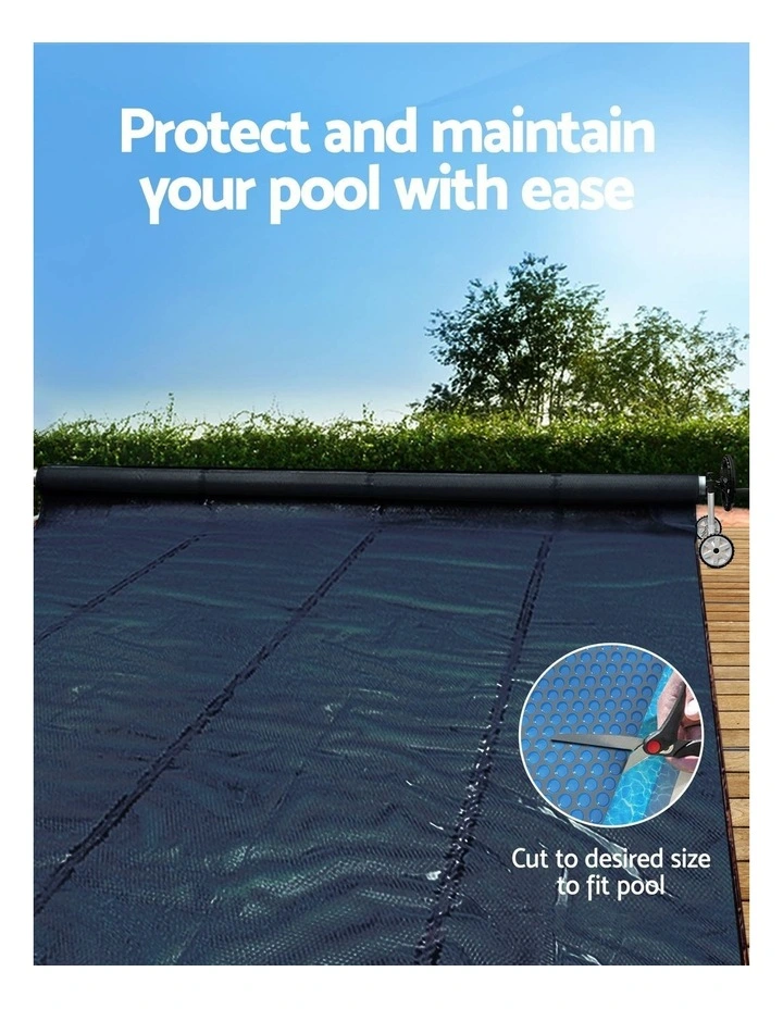 Aqua Buddy Pool Cover 500 Micron 6.5x3m w/ Roller 4m Swimming Pools Black Solar Blanket image 4