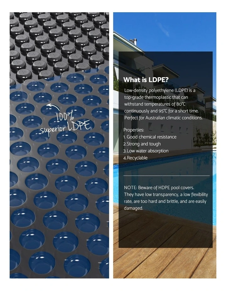 Aqua Buddy Pool Cover 500 Micron 8.5x4.2m w/ Blue Roller 5.55m Swimming Pools Black Solar Blanket image 6
