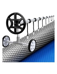 Aqua Buddy Pool Cover 600 Micron 7x4m w/ Roller 4m Swimming Pools Sliver Solar Blanket