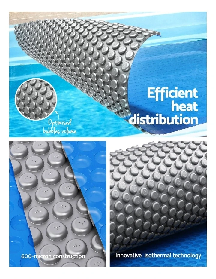 Aqua Buddy Pool Cover 600 Micron 7x4m w/ Roller 4m Swimming Pools Sliver Solar Blanket image 5
