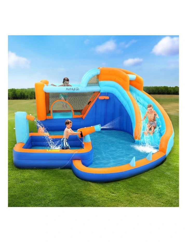 AirMyFun Kids Inflatable Pool Water Slide Park Jumping Castle Bounce 382X381CM image 3