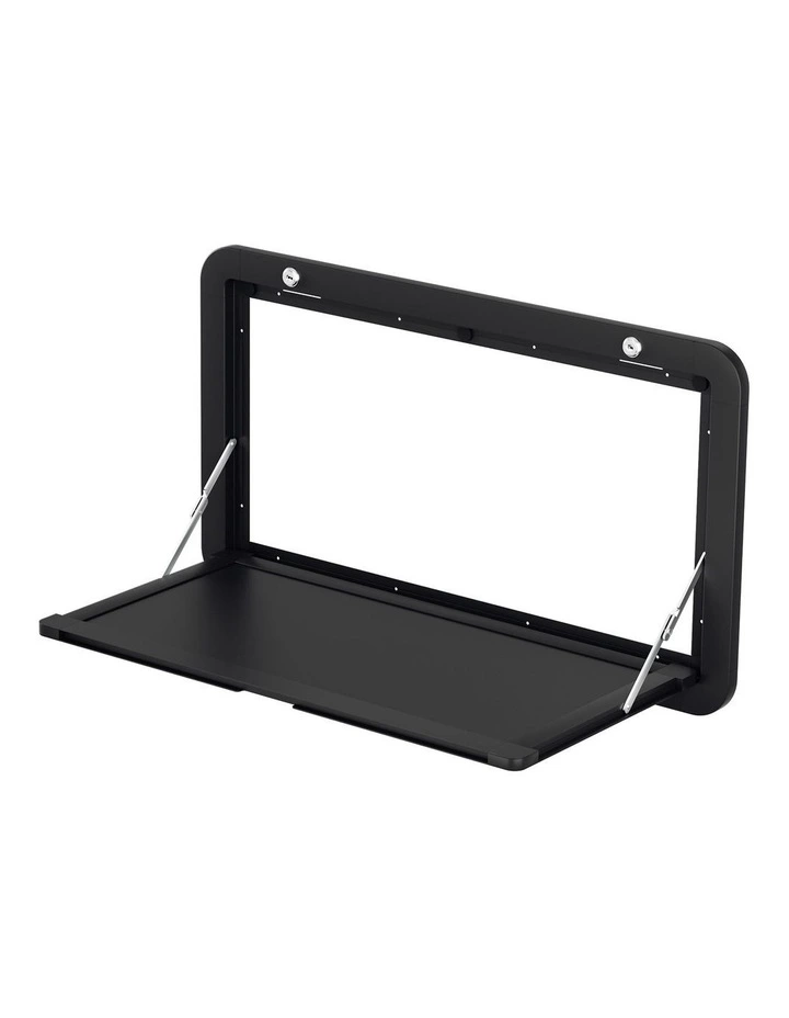 Weisshorn Caravan Table 800 x 450mm Folding Lockable Black image 1