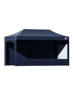 Instahut Gazebo 3x6 Pop Up Marquee Folding Tent Wedding Gazebos Camping Outdoor Shade Canopy Navy