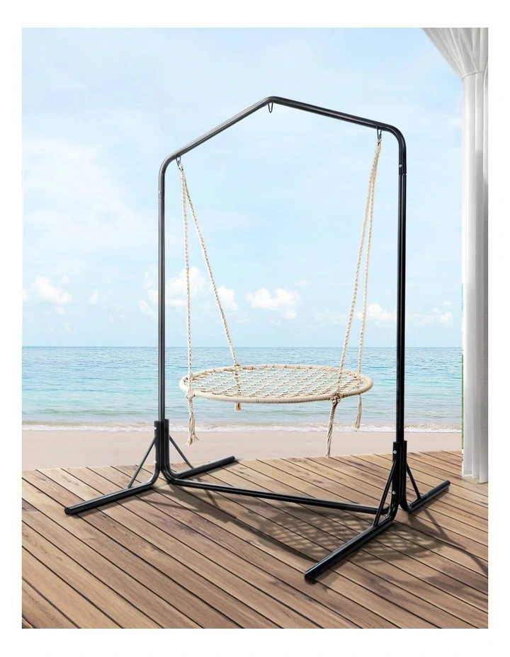 Gardeon Hammock Chair with Stand Nest Web Outdoor Swing 100cm image 3