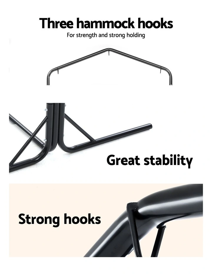 Gardeon Hammock Chair with Stand Nest Web Outdoor Swing 100cm image 6