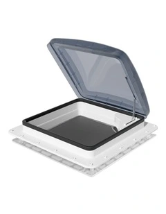 Weisshorn Caravan Roof Vent Air Exhaust Hatch RV Motorhome Camper White 400x400mm Open Size