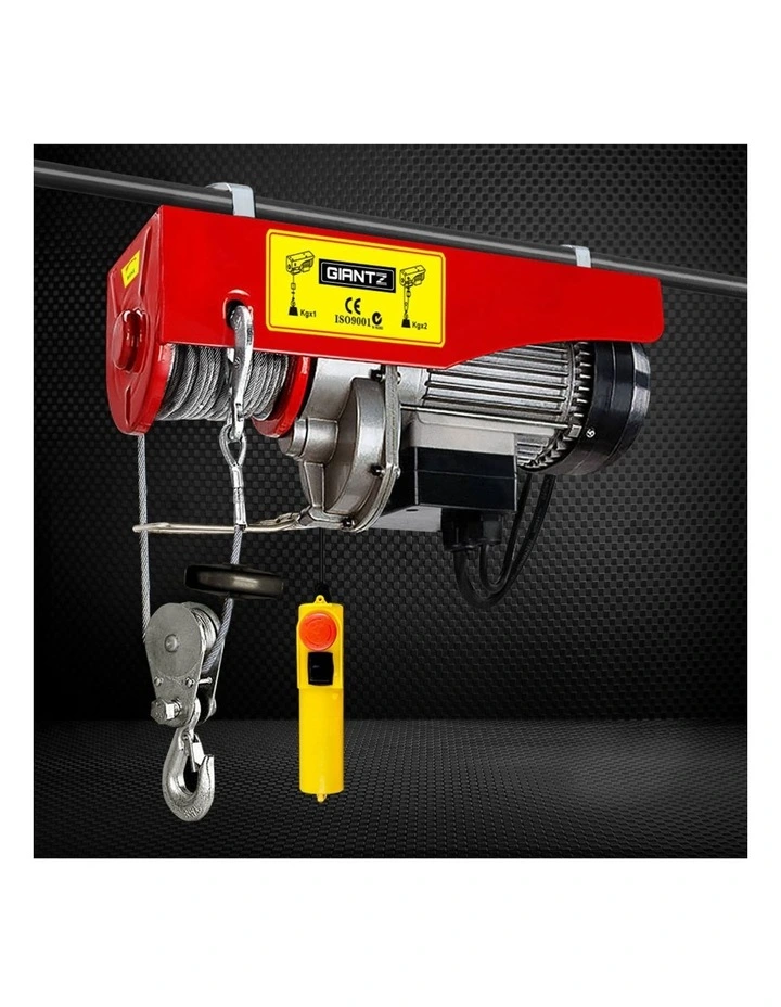 Giantz Electric Hoist Winch 125/250KG Cable 18M Rope Tool Remote Chain Lifting image 3