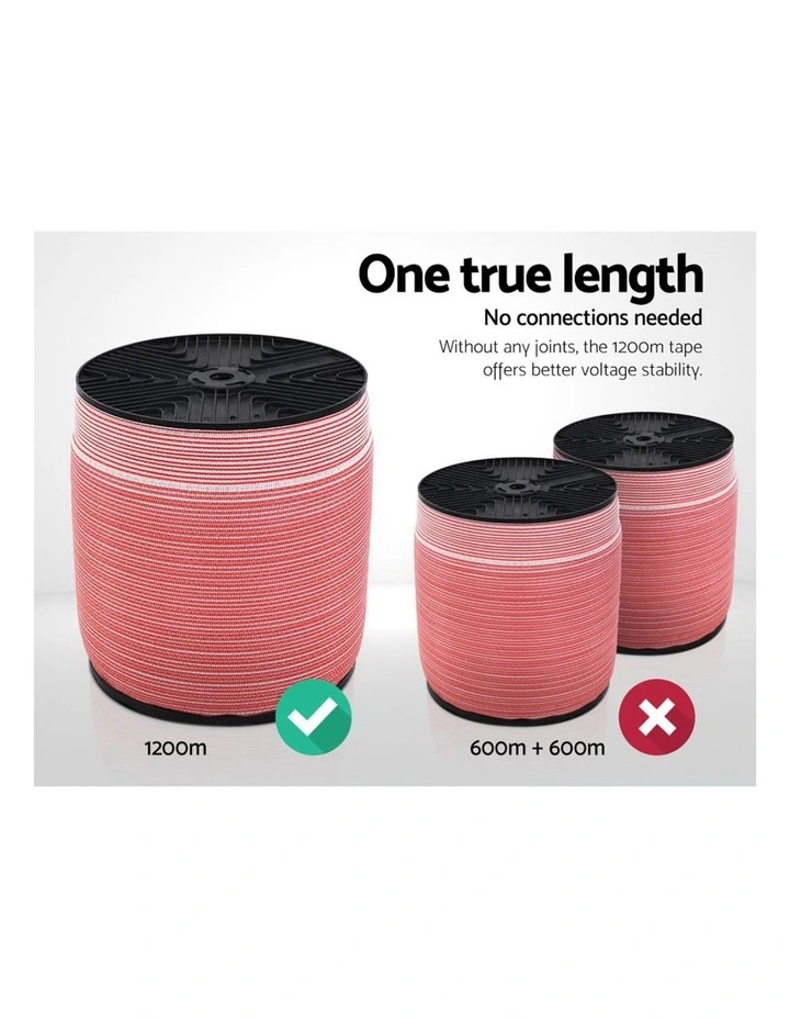 Giantz Electric Fence Poly Tape 1200M image 4