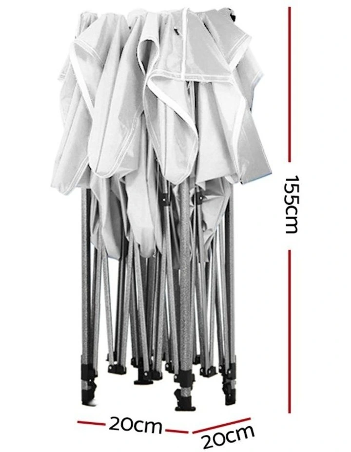 Instahut 3x6m Pop-Up Gazebo Folding Marquee Canopy with 4 Base Pods White image 4