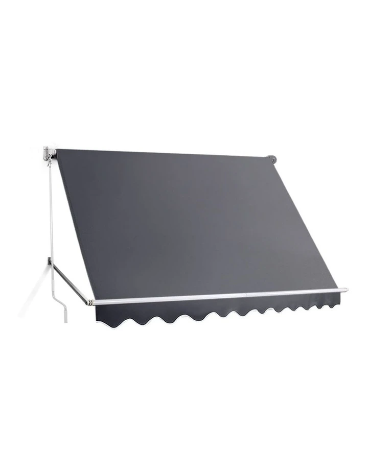 Instahut Window Fixed Pivot Arm Awning Patio Outdoor Blinds Retractable 2.8X2.1M image 1