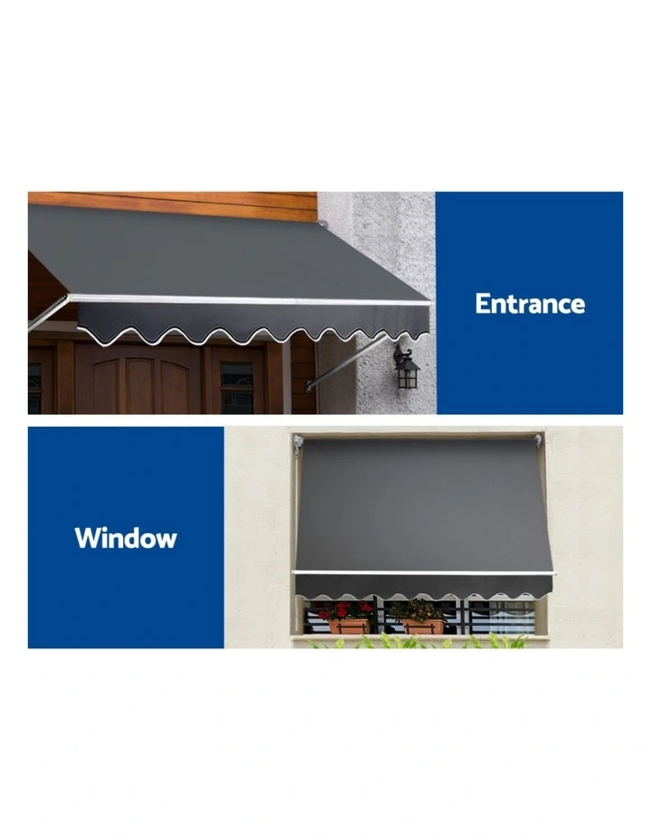 Instahut Window Fixed Pivot Arm Awning Patio Outdoor Blinds Retractable 2.8X2.1M image 6