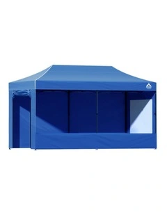 Instahut Gazebo 3x6 Pop Up Marquee Folding Tent Wedding Gazebos Camping Outdoor Shade Canopy Blue