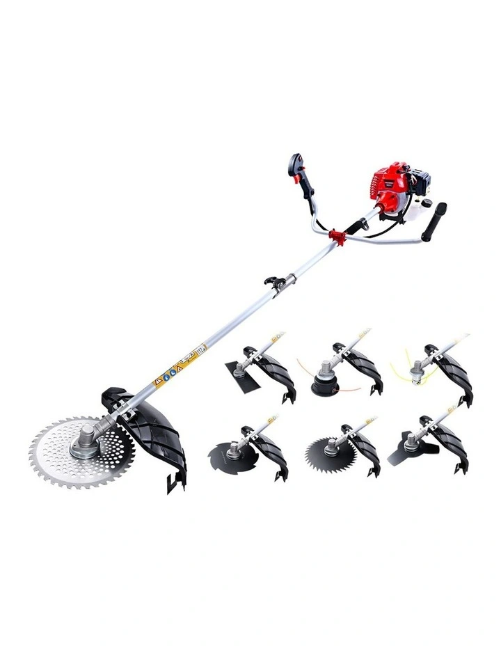 Giantz 2 Stroke Pole Chainsaw Petrol Hedge Trimmer Tree Pruner 7 In 1 image 1