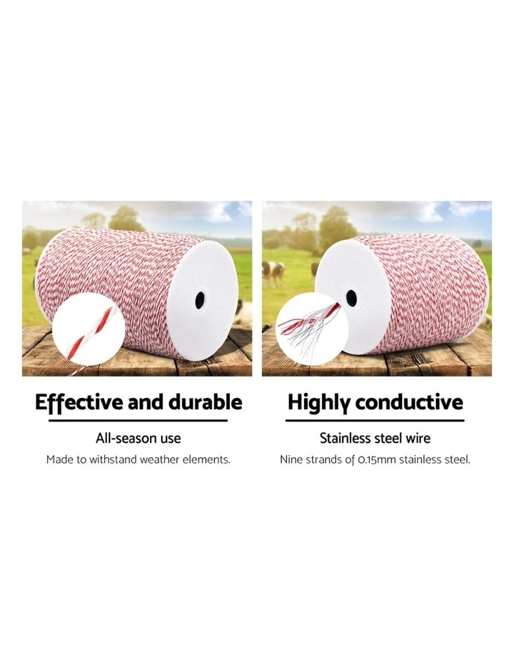 Giantz Electric Fence Poly Wire 2000M image 6