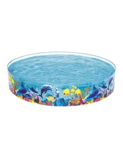 Bestway Kids Pool 244x46cm Round Above Ground Rigid Swimming Pools Undersea 2074L