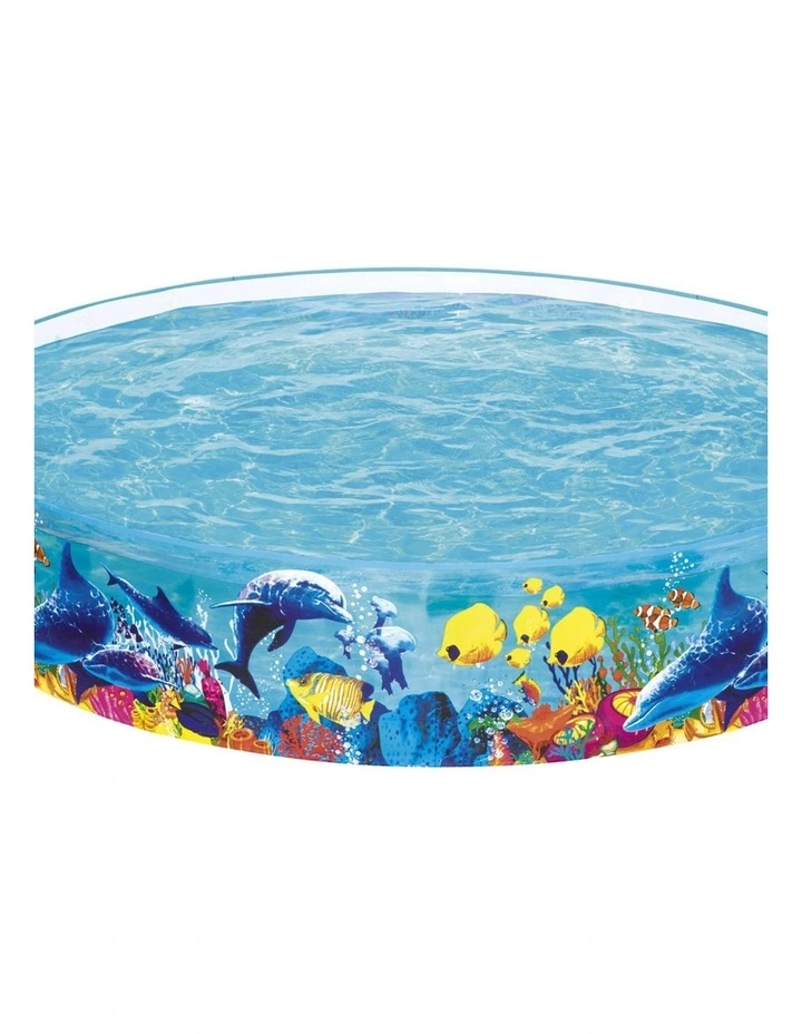 Bestway Kids Pool 244x46cm Round Above Ground Rigid Swimming Pools Undersea 2074L image 4