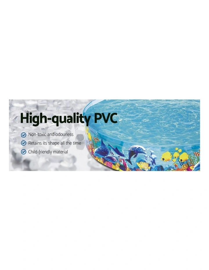 Bestway Kids Pool 244x46cm Round Above Ground Rigid Swimming Pools Undersea 2074L image 5