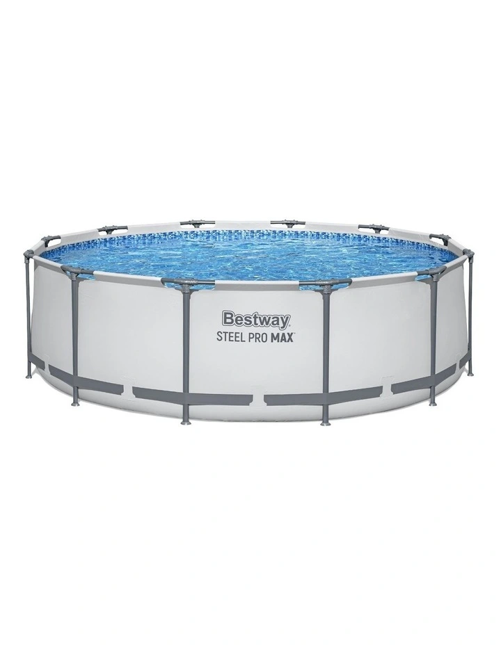 Bestway Swimming Pool 366x100cm Steel Frame Round Above Ground Pools w/ Filter Pump 9150L image 2