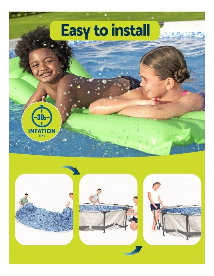 Bestway Swimming Pool 366x100cm Steel Frame Round Above Ground Pools w/ Filter Pump 9150L image 7