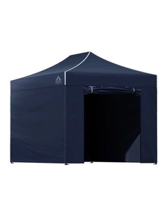 Instahut Gazebo 3x4.5 Pop Up Marquee Folding Tent Wedding Gazebos Camping Outdoor Shade Canopy Navy