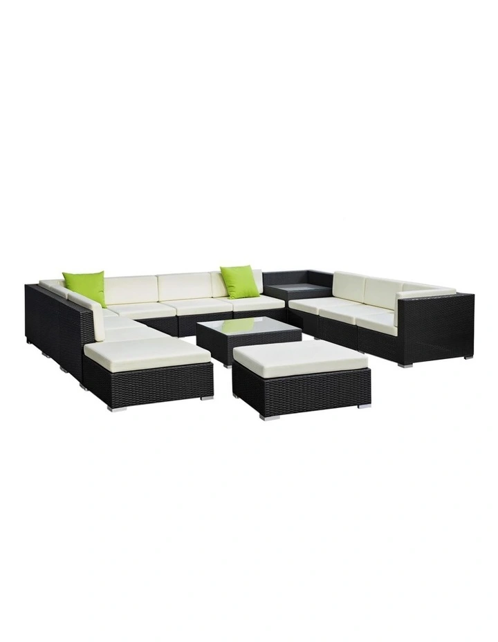 Gardeon 13-Piece Outdoor Sofa Set Wicker Couch Lounge Setting Cover image 1