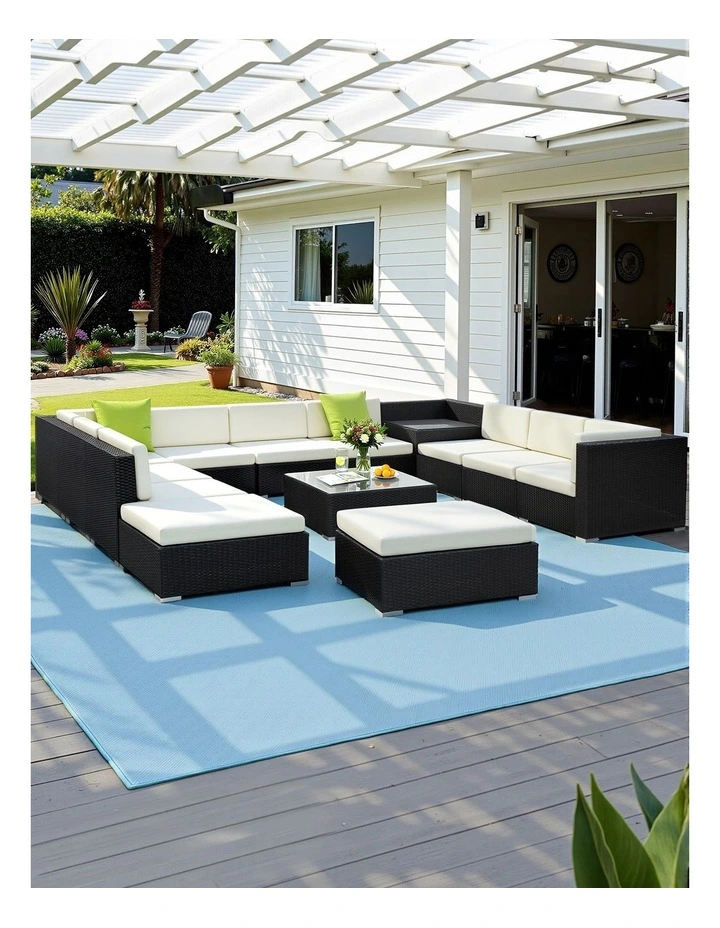 Gardeon 13-Piece Outdoor Sofa Set Wicker Couch Lounge Setting Cover image 3