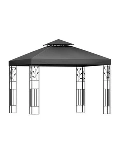 Instahut Gazebo 3x3m Marquee Outdoor Wedding Party Event Tent Home Iron Art Shade Grey