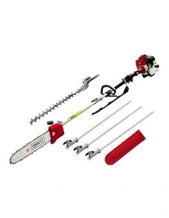 Giantz Pole Chainsaw 2 Stroke Petrol Tree Pruner Long Reach Saw 12 Inch Bar 2 In 1
