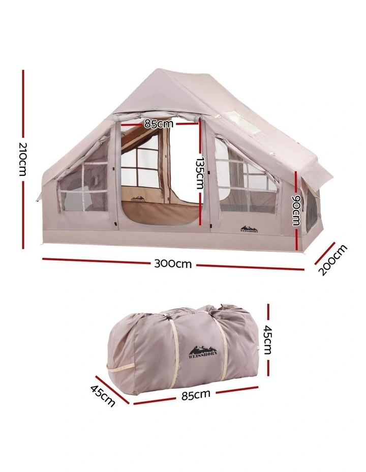 Weisshorn Camping Tent Inflatable Beach Tent 6 Person 300CM image 4