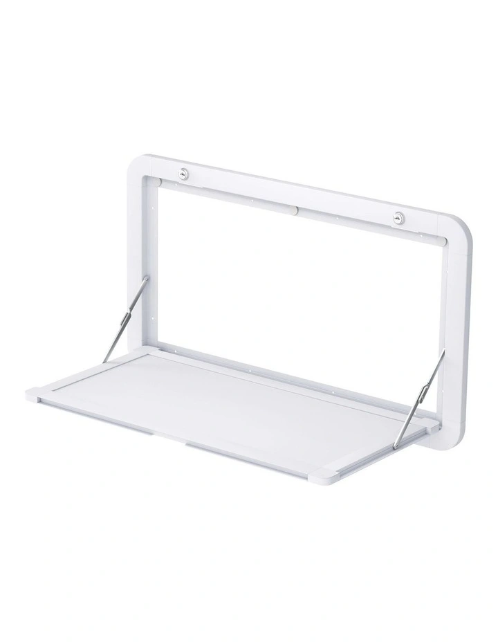 Weisshorn Caravan Table 800 x 450mm Folding Lockable White image 1