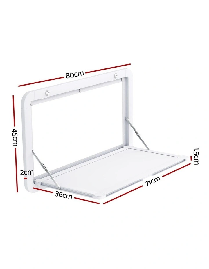 Weisshorn Caravan Table 800 x 450mm Folding Lockable White image 4